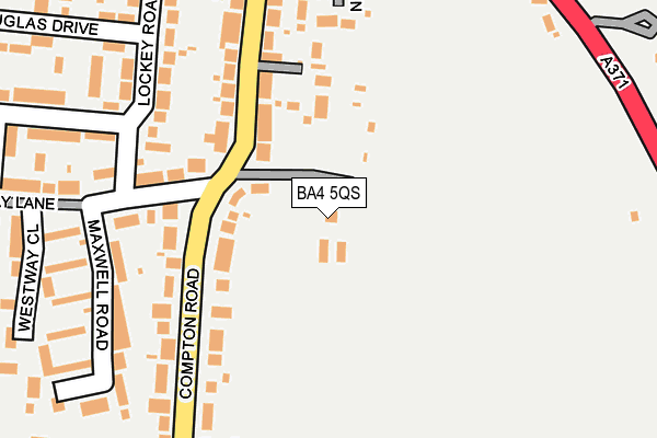 BA4 5QS map - OS OpenMap – Local (Ordnance Survey)