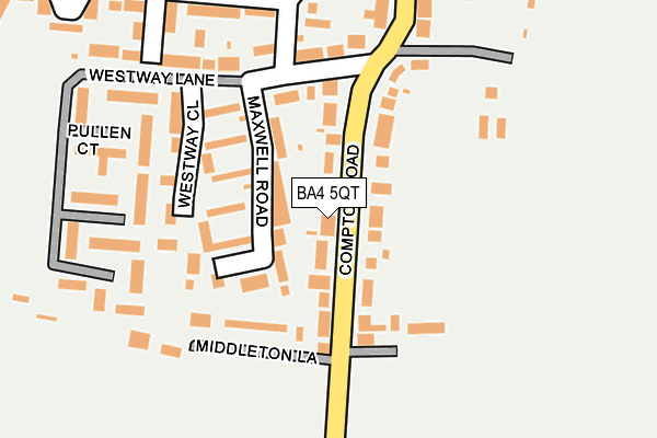 BA4 5QT map - OS OpenMap – Local (Ordnance Survey)