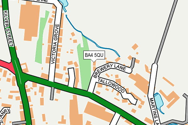 BA4 5QU map - OS OpenMap – Local (Ordnance Survey)