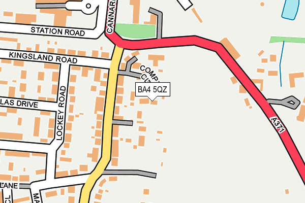 BA4 5QZ map - OS OpenMap – Local (Ordnance Survey)