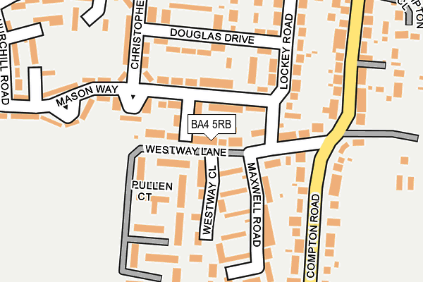 BA4 5RB map - OS OpenMap – Local (Ordnance Survey)