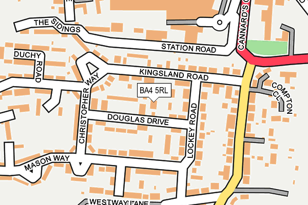 BA4 5RL map - OS OpenMap – Local (Ordnance Survey)