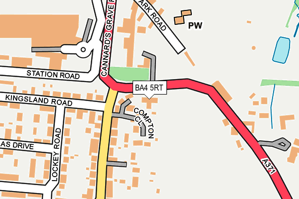 BA4 5RT map - OS OpenMap – Local (Ordnance Survey)