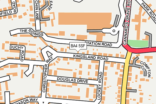 BA4 5SF map - OS OpenMap – Local (Ordnance Survey)
