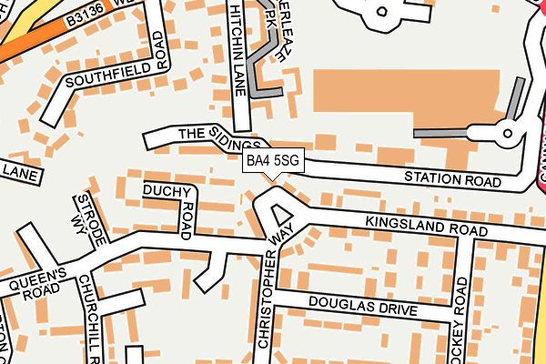 BA4 5SG map - OS OpenMap – Local (Ordnance Survey)