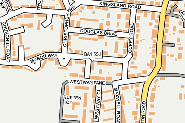 BA4 5SJ map - OS OpenMap – Local (Ordnance Survey)