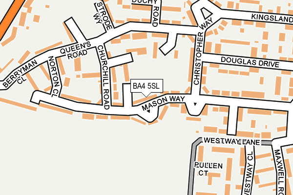 BA4 5SL map - OS OpenMap – Local (Ordnance Survey)