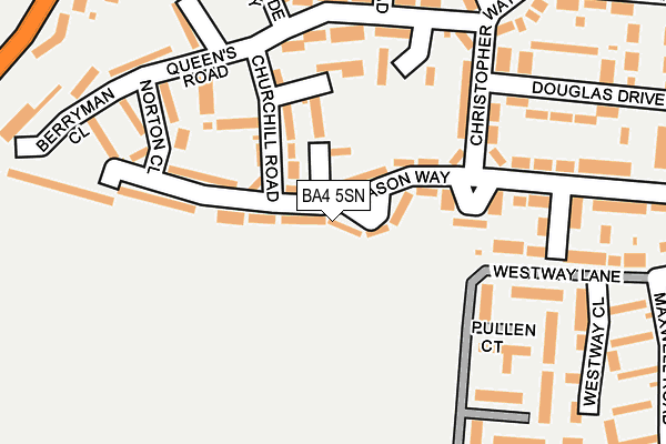 BA4 5SN map - OS OpenMap – Local (Ordnance Survey)
