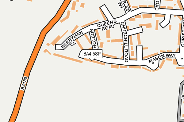 BA4 5SP map - OS OpenMap – Local (Ordnance Survey)