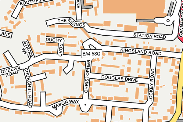 BA4 5SQ map - OS OpenMap – Local (Ordnance Survey)