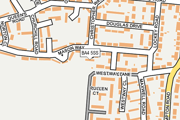 BA4 5SS map - OS OpenMap – Local (Ordnance Survey)
