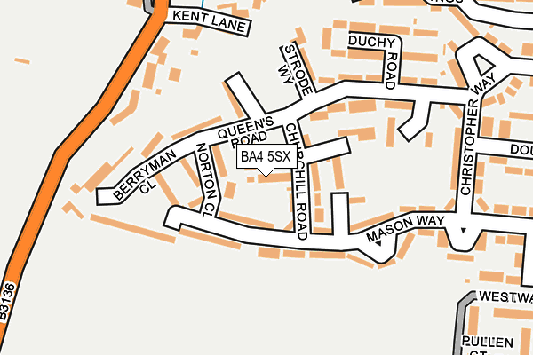 BA4 5SX map - OS OpenMap – Local (Ordnance Survey)