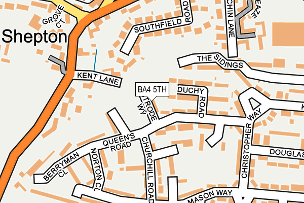 BA4 5TH map - OS OpenMap – Local (Ordnance Survey)