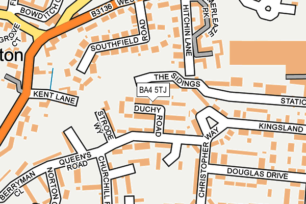 BA4 5TJ map - OS OpenMap – Local (Ordnance Survey)