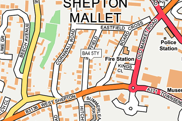 Map of THE GOOD LIFE PROJECTS (SHEPTON MALLET) C.I.C. at local scale