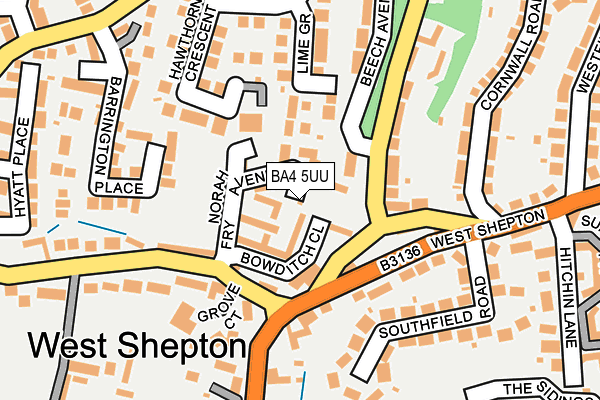 BA4 5UU map - OS OpenMap – Local (Ordnance Survey)