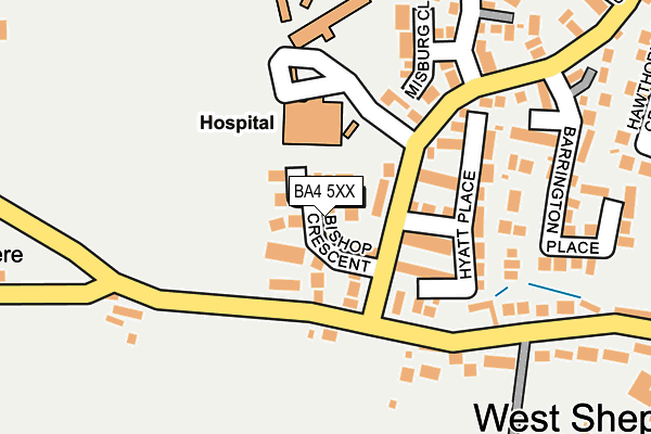 BA4 5XX map - OS OpenMap – Local (Ordnance Survey)
