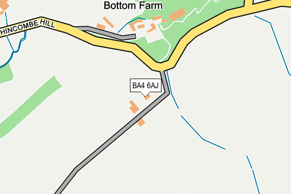 BA4 6AJ map - OS OpenMap – Local (Ordnance Survey)