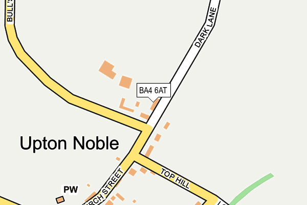 BA4 6AT map - OS OpenMap – Local (Ordnance Survey)