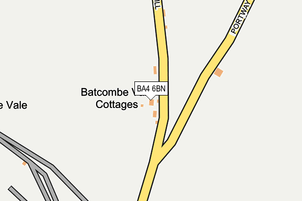 BA4 6BN map - OS OpenMap – Local (Ordnance Survey)