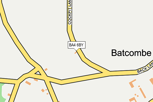 BA4 6BY map - OS OpenMap – Local (Ordnance Survey)