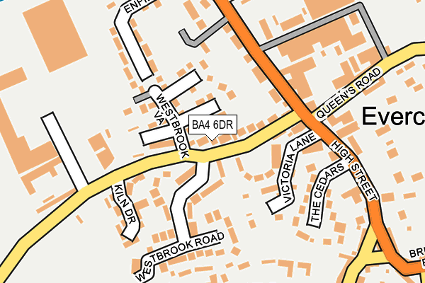 BA4 6DR map - OS OpenMap – Local (Ordnance Survey)