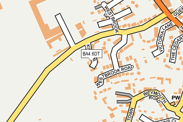 BA4 6DT map - OS OpenMap – Local (Ordnance Survey)