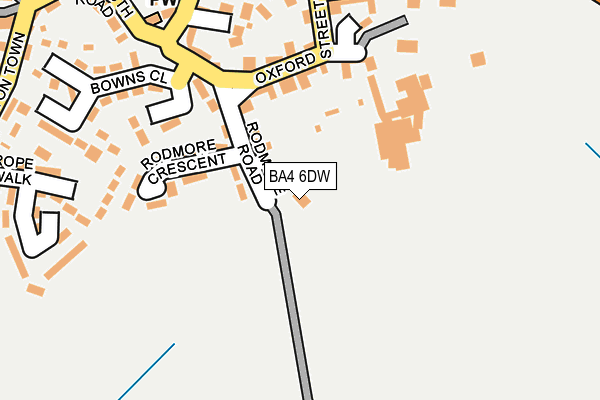 BA4 6DW map - OS OpenMap – Local (Ordnance Survey)