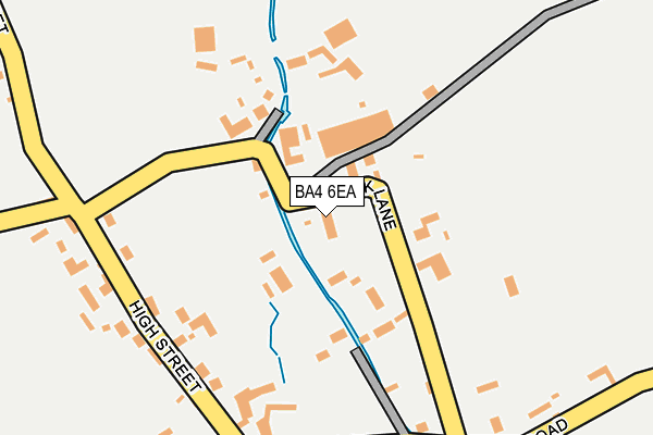 BA4 6EA map - OS OpenMap – Local (Ordnance Survey)