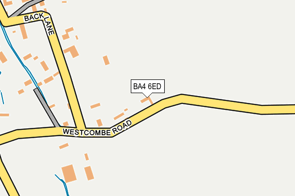 BA4 6ED map - OS OpenMap – Local (Ordnance Survey)