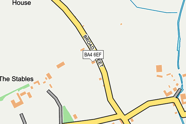 BA4 6EF map - OS OpenMap – Local (Ordnance Survey)