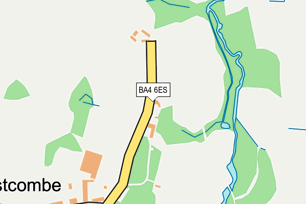 BA4 6ES map - OS OpenMap – Local (Ordnance Survey)