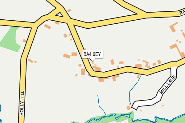 BA4 6EY map - OS OpenMap – Local (Ordnance Survey)