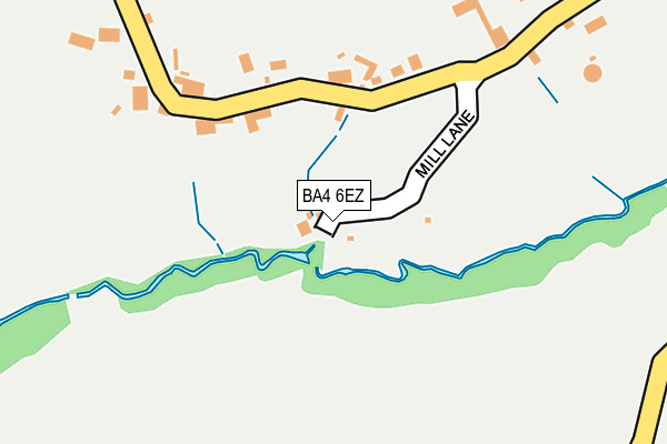 BA4 6EZ map - OS OpenMap – Local (Ordnance Survey)