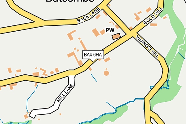 BA4 6HA map - OS OpenMap – Local (Ordnance Survey)