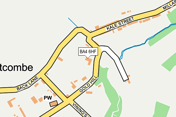 BA4 6HF map - OS OpenMap – Local (Ordnance Survey)