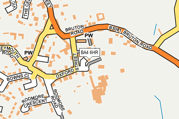BA4 6HR map - OS OpenMap – Local (Ordnance Survey)