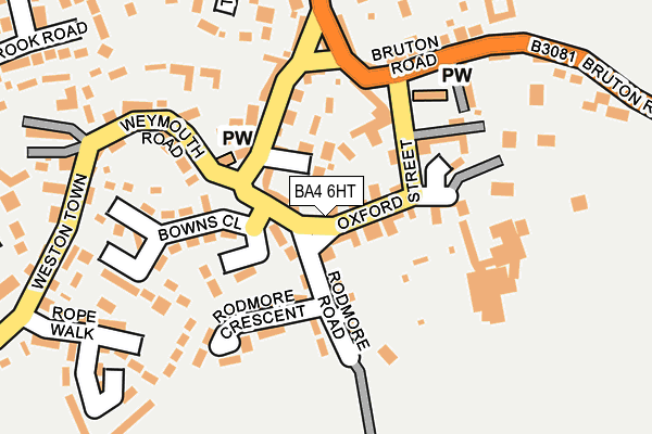 BA4 6HT map - OS OpenMap – Local (Ordnance Survey)