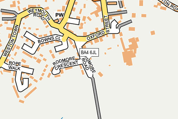BA4 6JL map - OS OpenMap – Local (Ordnance Survey)