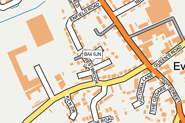 BA4 6JN map - OS OpenMap – Local (Ordnance Survey)