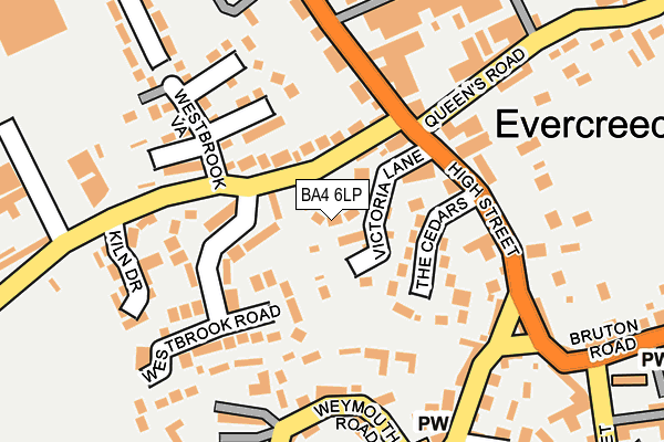 BA4 6LP map - OS OpenMap – Local (Ordnance Survey)