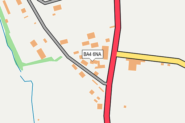 BA4 6NA map - OS OpenMap – Local (Ordnance Survey)
