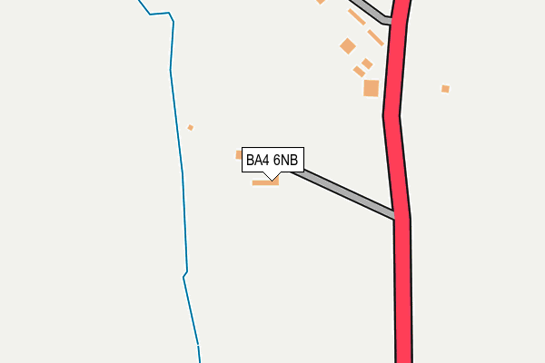 BA4 6NB map - OS OpenMap – Local (Ordnance Survey)