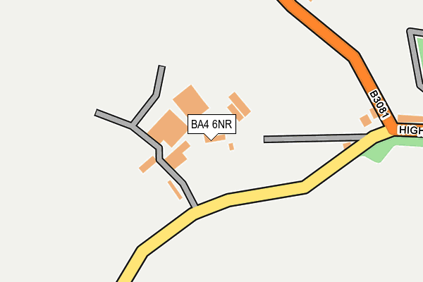 BA4 6NR map - OS OpenMap – Local (Ordnance Survey)