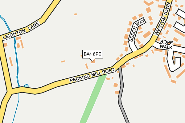 BA4 6PE map - OS OpenMap – Local (Ordnance Survey)