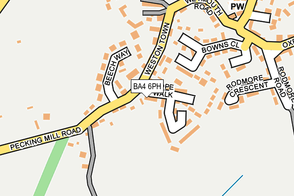 BA4 6PH map - OS OpenMap – Local (Ordnance Survey)