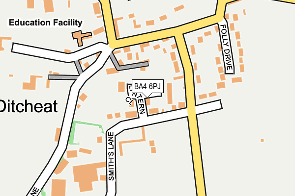 BA4 6PJ map - OS OpenMap – Local (Ordnance Survey)