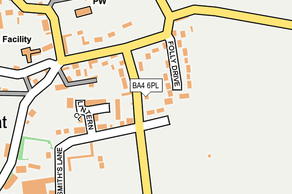 BA4 6PL map - OS OpenMap – Local (Ordnance Survey)