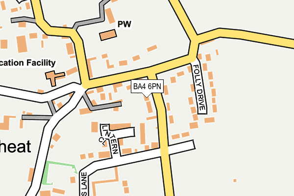 BA4 6PN map - OS OpenMap – Local (Ordnance Survey)