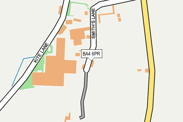 BA4 6PR map - OS OpenMap – Local (Ordnance Survey)